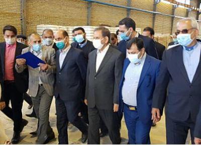 افتتاح یک واحد تولیدی با حمایت بانک ملی ایران در حضور معاون اول رئیس جمهور